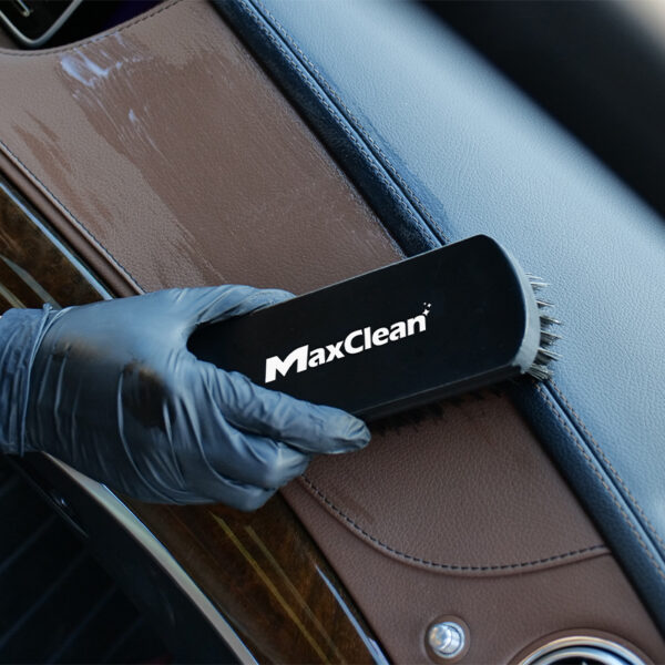 Black Textile & Leather Cleaning Brush - Image 4