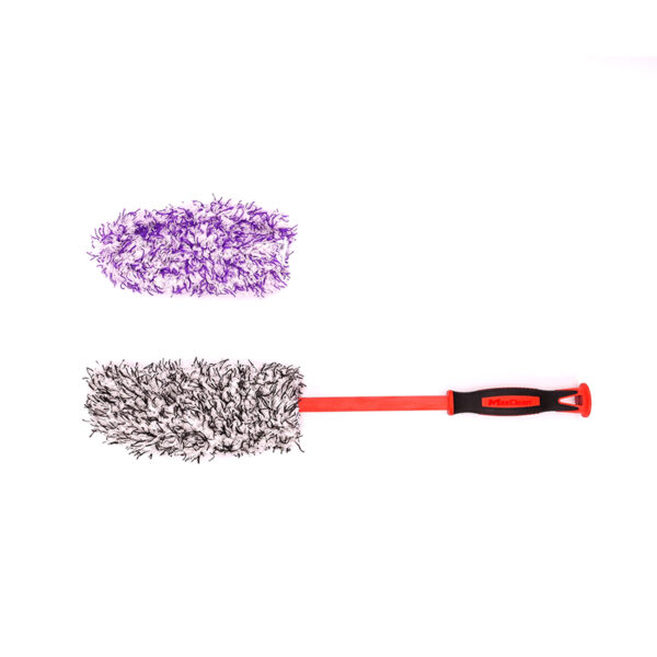 Premium Flat Microfiber Wheel Brush With Replaceable Cover - Image 2