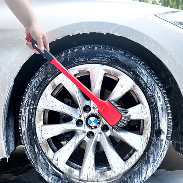 Soft Grip Tire & Wheel Cleaning Brush-Long Handle - Image 4
